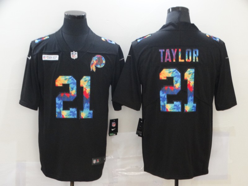 Men's Washington Football Team #21 Sean Taylor Black Crucial Catch Limited Stitched Jersey